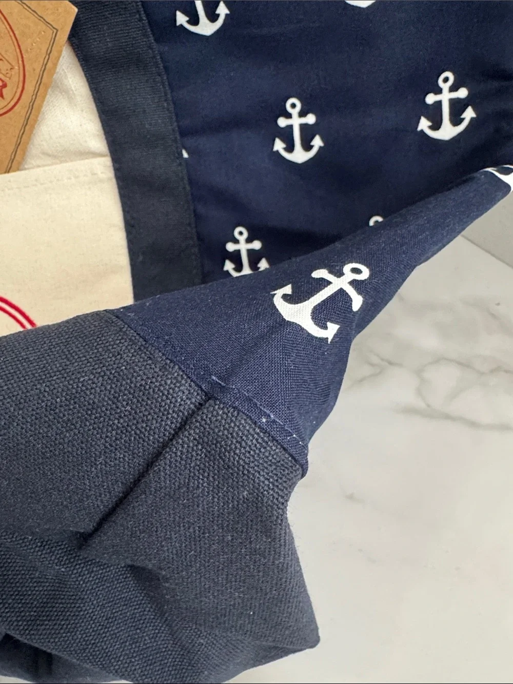 Trader Joe’s Large Navy Canvas Tote. New with Tag. - Picture 15 of 17